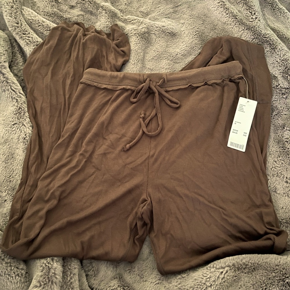 Rich chocolate brown lounge pants urban outfitters never worn brand new w tags